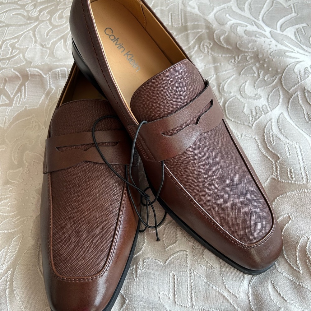 Calvin Klein Men's Dark Brown Loafers 9